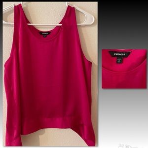 EXPRESS Medium Size hot pink cropped top